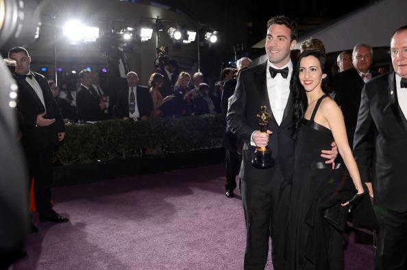 Tamara Paterson and Mark Paterson at the Ocscars 2013 Les Miserables Sound Mixing Oscar Winners