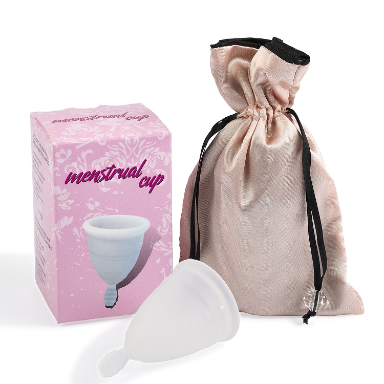 moon cup with discreet storage bag
